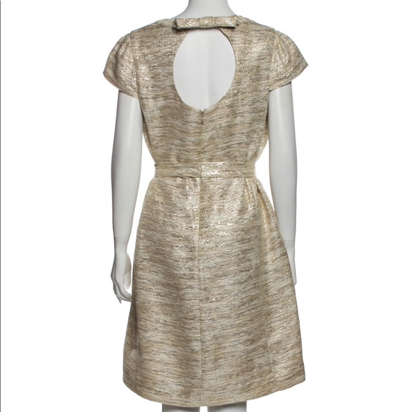 Kate Spade Gold Metallic Shift Dress - Picture 3 of 3